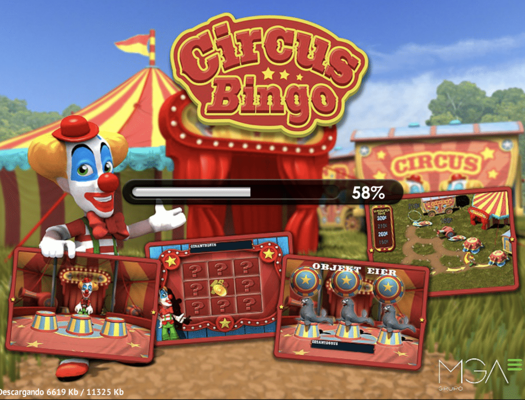 Circus bingo spilleautomat